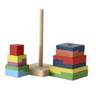 Toy New Arrival Colorful Wood Building Block Educational Game Toy For Kids
