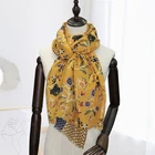 Cotton Women Scarf Hijab Scarf Women Cotton Linen Yellow Muslin Women Head Scarf Fancy Hijab Scarf