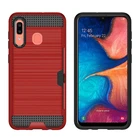 Case For Samsung Galaxy A20 6.4 Inch Tpu Bumper Defender Case With Credit Card Solt