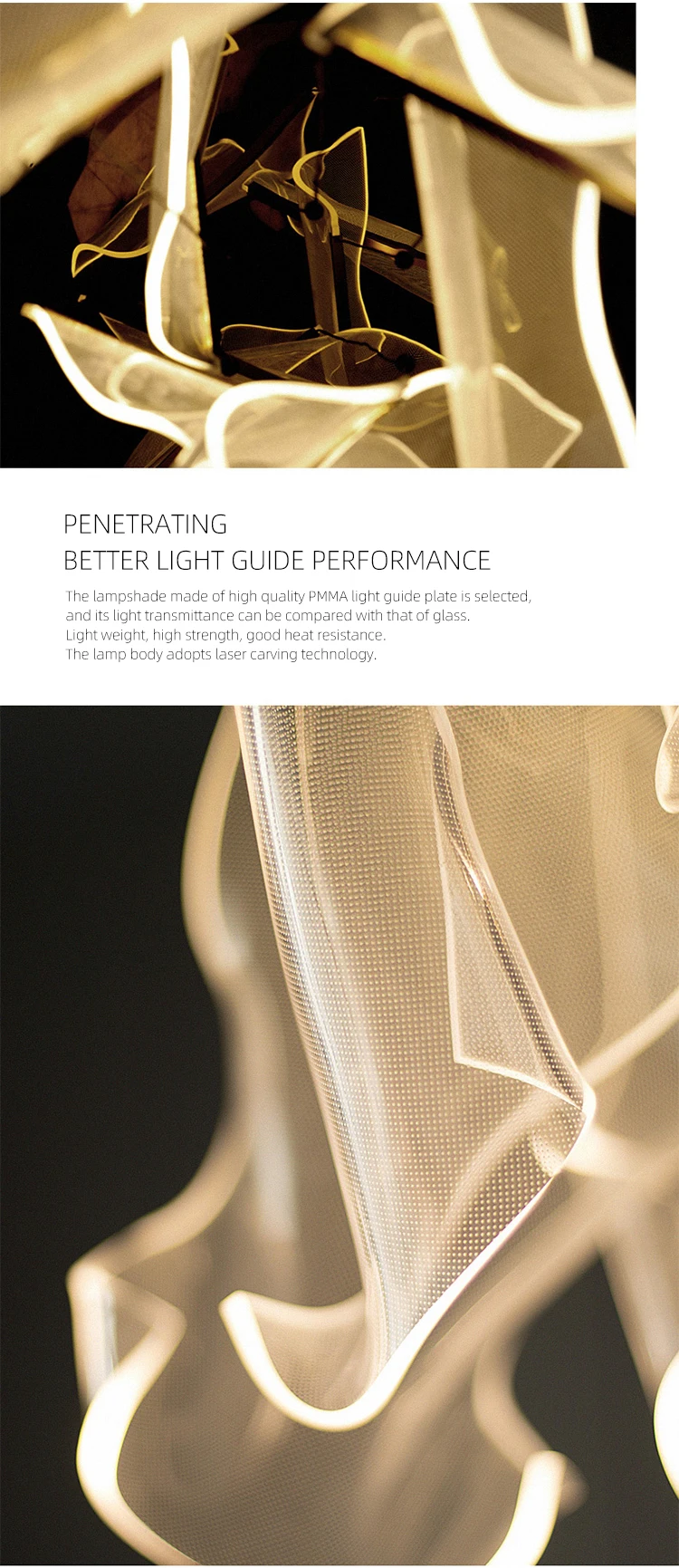 CPL-18 Experienced Custom Hotel Lobby Hall Decoration Lighting Luxury Acrylic LED Pendant Large Project Chandelier factory