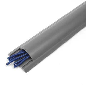 open Slot plastic cable tray arch PVC 50X14MM GREY electrical conduit cable tray machine