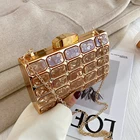 Party Purse Bag Handmade Wedding Party Prom Bridal Purse Acrylic Clutch Evening Bag With Rhinestone