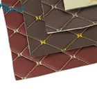 Leather Waterproof Synthetic Car Seat Cover PVC Sponge Embroidered Leather Fabric For Car Interior Floor