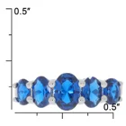Ring Ladies Jewelry Hot Selling Prong Setting 2.25cts Create Blue Spinel 925 Sterling Silver Ring For Gift