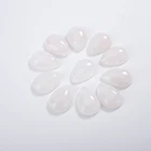 Pear Hot Sale High Quality Natural Rose Quartz Crystal Pear Shape Cabochon For Inlay Fashion Pendant