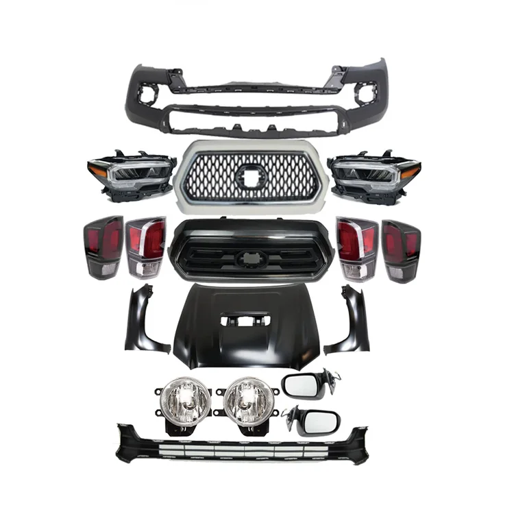 Auto Body Parts Chromed Car Front Bumper Grille OEM 53101-04040 Gridding Car Grills for Toyota Tacoma 2019 supplier
