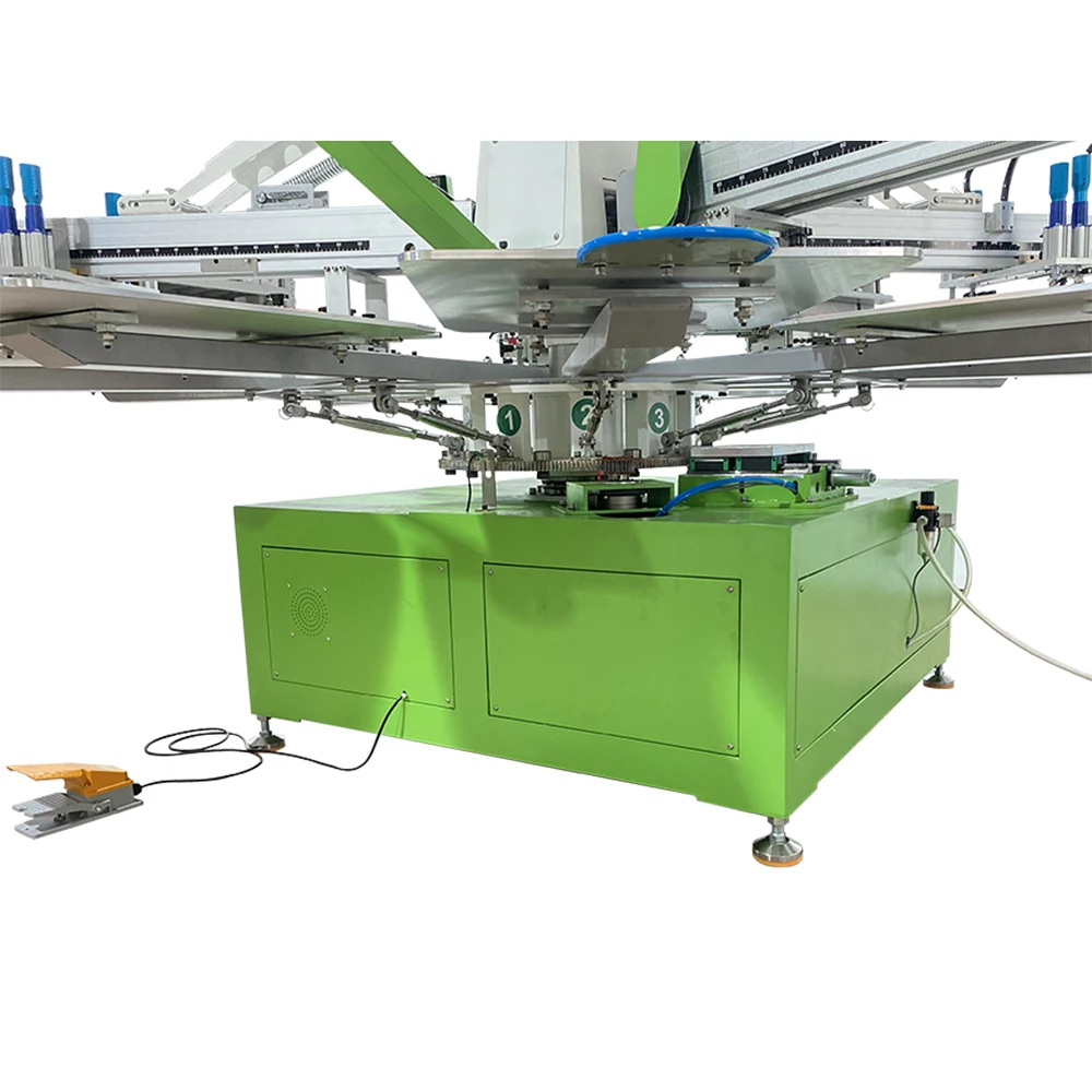product high productive industry 4 color 10 station full kits carousel octopus automatic silk screen printing machine press machine-5