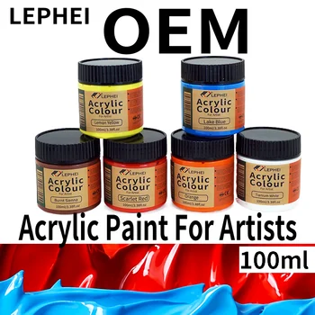 100ml  acrylic paint for artist High coverage  High waterproof non-toxic EN71 ASTM