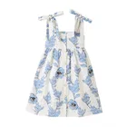 Skirt Cotton Embroidered Girls' Suspender Skirt Cotton Hollow Embroidered Princess Dress Fashion Dress