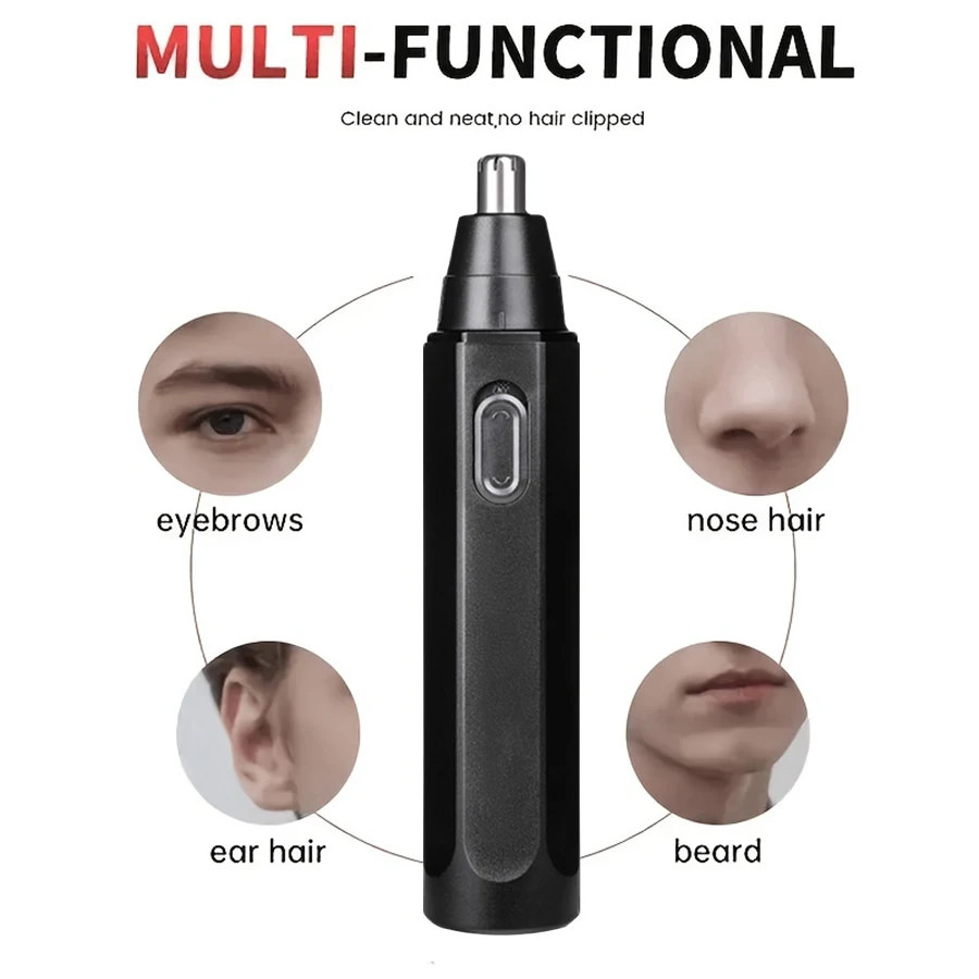 Portable Durable Plastic Rechargeable Set Push Shear for Home Salon Car RV Use Made Electric Nose Hair Trimmer supplier