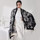Long Scarves 2021 Fashion Design Digital Printed Elegant Double Sided High Quality Long Scarf For Women