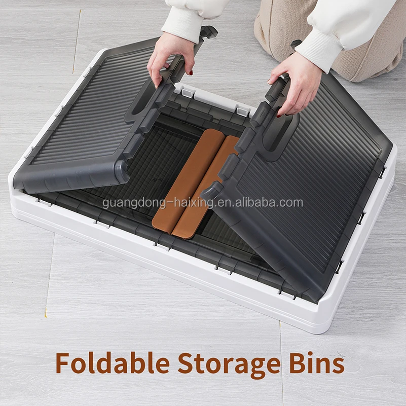 Haixing New Design Household Foldable Clothes Organizer Stackable Plastic Storage