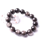 Bracelet Obsidian 2021 Men Bracelet Bangle Cuff Bracelet Charms Feng Shui Black Obsidian Wealth Bracelet