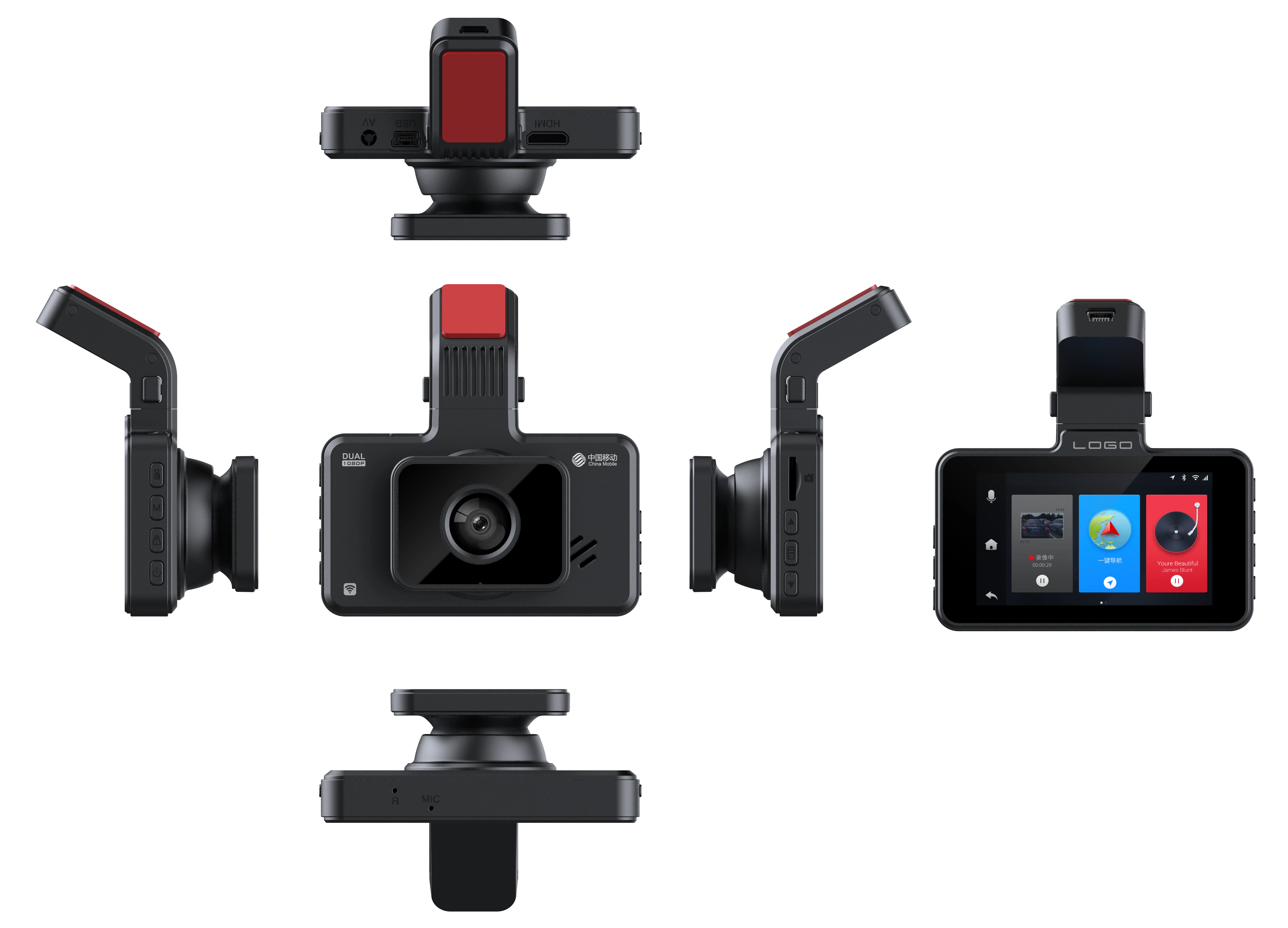 Factory Outlet Wholesale Dash Cam 480P Dual Lens Big 3.0 Inches IPS with WiFi APP for Fleet Management Solution factory