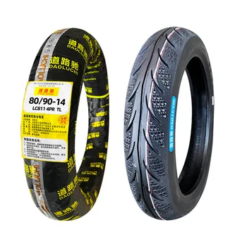 High quality 80/90-14 motorcycle tire with one year warranty with ISO9001 ,CCC , DOT , E-MARK