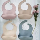 Baby Bib Silicone Baby Bib SAMPLE ORDER AVAILABLE Colorful Washable BPA Freee Silicone Baby Food Bib