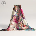 Scarf For High Quality Custom Printed 100% Silk Square Scarf For Women