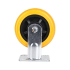 Inch 8 Orange Quality Assurance Manufacturers Wholesale 6 Inch 8 Inch Orange Polyurethane Fixed Wheel
