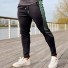Nylon Pants Pant Custom Fashion Slim Nylon Jogger Pants Green Edge Grain Black Track Pant For Mens