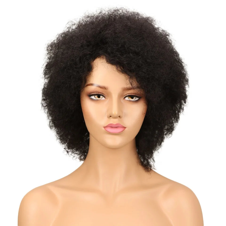 sleek afro wig