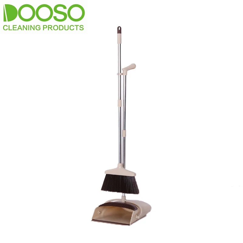 Broom and Dustpan Set for Home Dust pan with Broom Standing with Long Handle for Indoor Kitchen