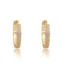Hoop Zircon Hoop Earring New Fashion Jewelry Micro Paved AAA Cubic Zircon Brass Big Round Luxury Hoop Earrings