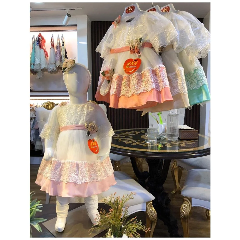 White Chicken Embroidery Dresses 