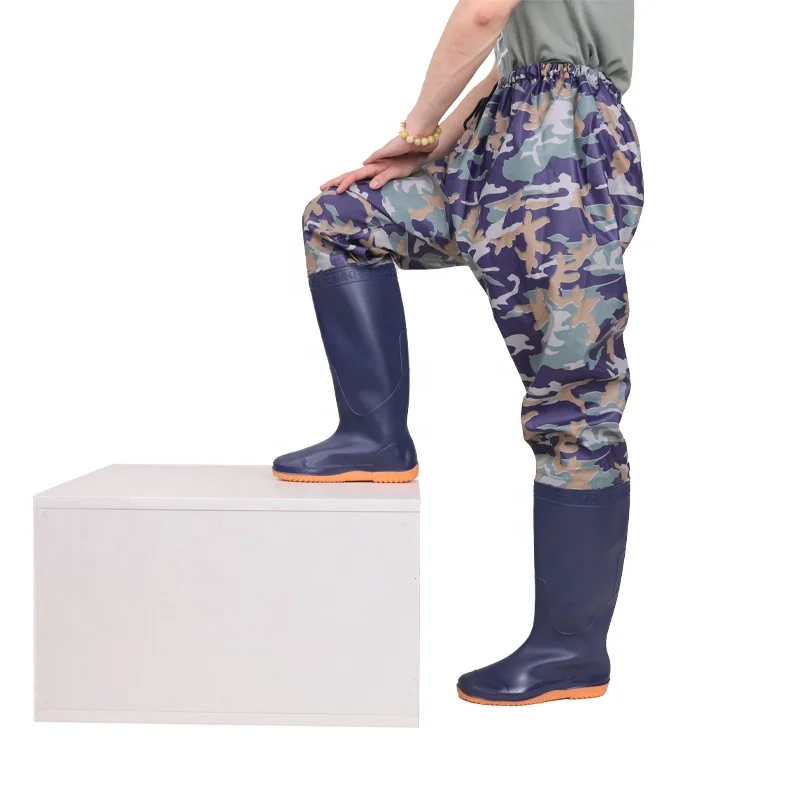 Navy Bue Nylon Waist Wader Fishing And 
