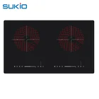2 Burners Cooktop 2 Burner Simple Operation 2 Burners Induction Stove 220V Child Lock Hob Induction Cooktop Cooker