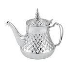 Turkish Hot Sale Arabic Turkish Customize Logo Teapot Set 18oz 32oz 48oz Stainless Steel Tea Pot
