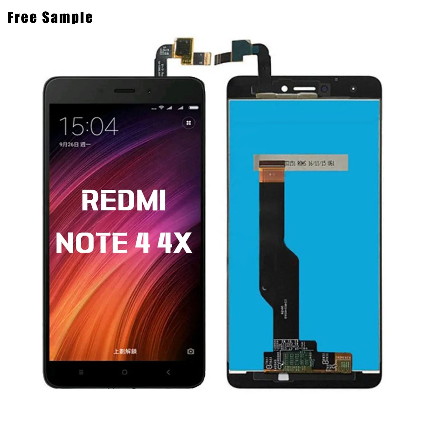 redmi note 4 lcd panel free sample