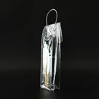 Bag Fast Delivery High Quality Transparent Clear Pvc Bag Pvc Packaging Bag With Button Closure