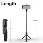 L02s Wireless Remote 3 In 1 Selfie Stick Tripod With LED Light For Smartphone Gopro Camera