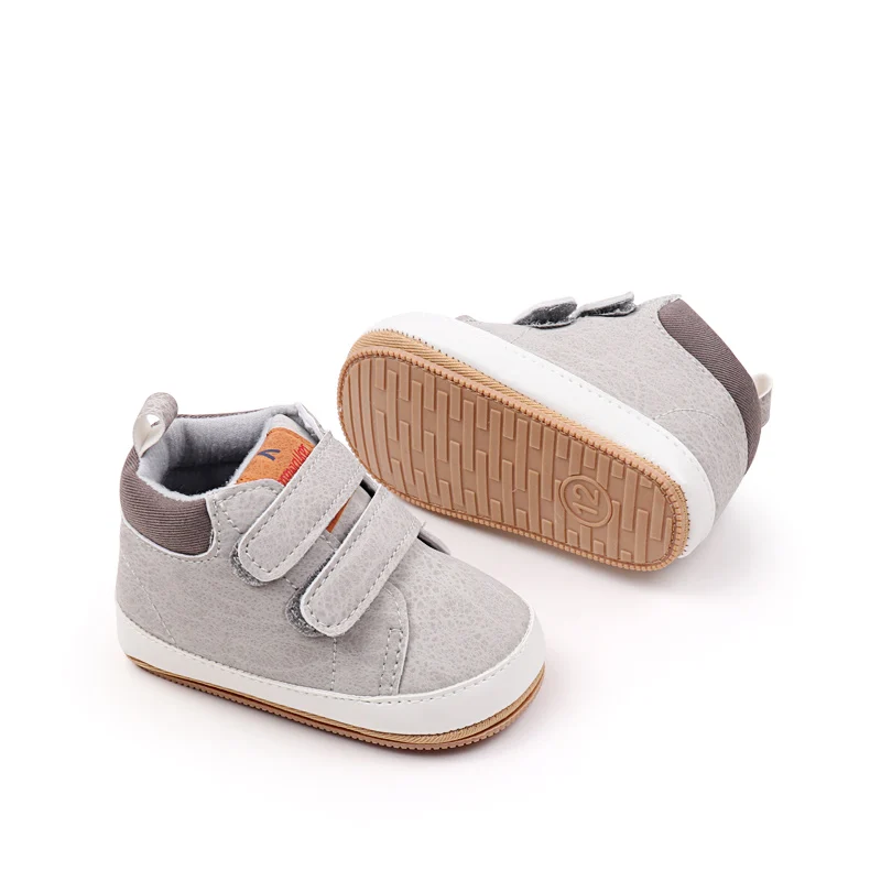 High Quality Soft TPR Outsole PU Unisex Baby Sport Shoes for Boys Spring Autumn Baby Toddler Shoes supplier