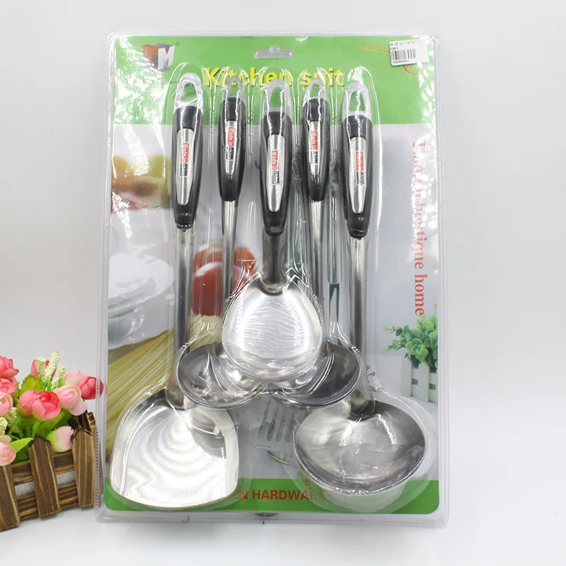 New Arrival 5PCS Heat Resistant Stainless steel Kitchen Cooking Ware Set  Cooking Utensils