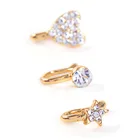 Ring Diamond Stainless Steel No Piercing Clip On Fake Nose Ring