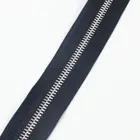 Chain Silver Rolls Zipper Chain Long Chain Shiny Silver Zipper Metal Zipper Rolls