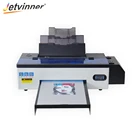 Printer Epson JETVINNER Fully Automatic Printer For Epson R1390 Printhead T-shirt DTF Pet Film Printer