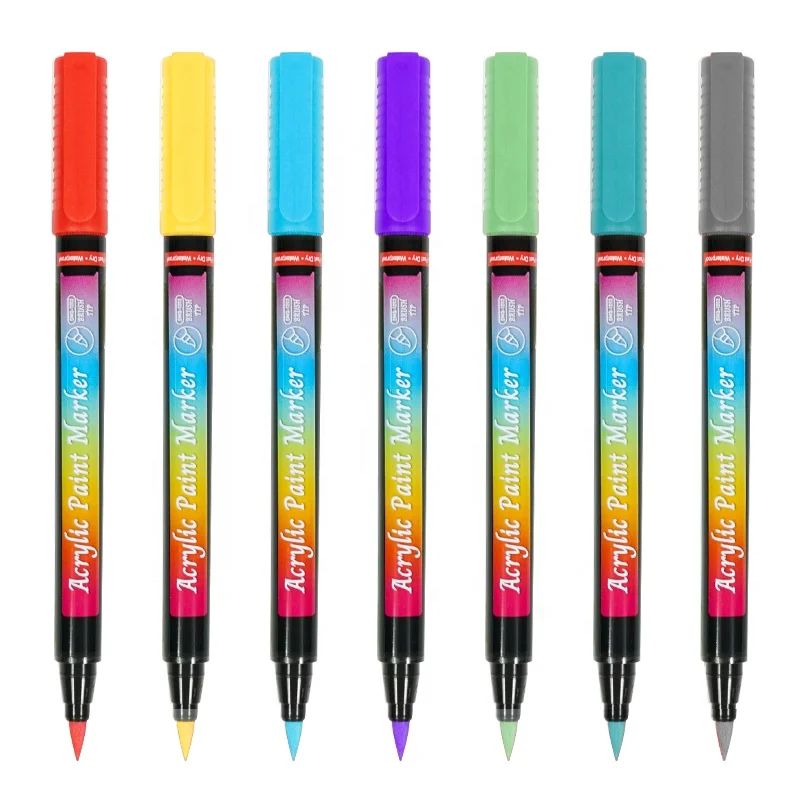 In Stock Non-Toxic Permanent Wholesale Customized Painting Art Markers Acrylic Pens Paint Marker Pen Set With Logo