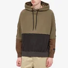 Leather Patch Hoodie OEM Custom100% Cotton Leather Brand Patch Fashion Sport Casual Blank Color Block Hoodie For Men