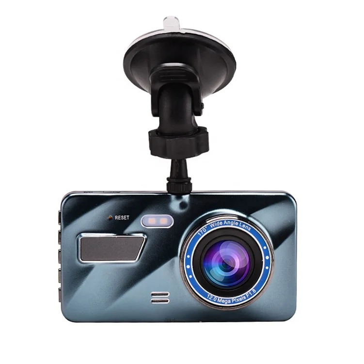 dual lens vehicle blackbox dvr with rearview camera