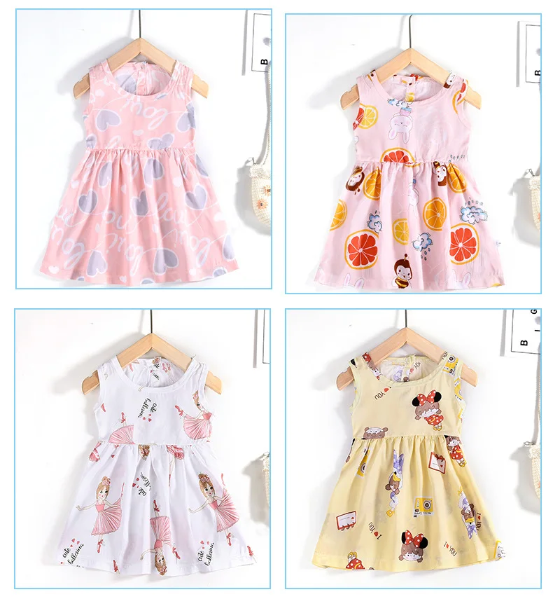 Dresses Plus Size Girl Clothing Classic Polyester Baby Clothes Low