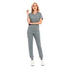 Stretch Medical Wholesale Custom Stretch Women Nursing Uniform Medical Scrubs Sets Hospital Scrub Uniform