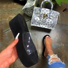 Bags Women's Purse Latest Wedge Clear Pvc Slide Sandals Matching Bags Women's Platform Sandals And Purse