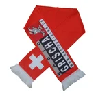 Scarf For Sinohigher Flag Promo Custom Printed European Satin Knitted Polyester Football Soccer Fan Scarf For Sports