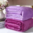 Blanket Flannel Blanket Cheap Price $0.99 Warmer Blanket 70*100CM Custom Solid Throw Fleece Flannel Blanket