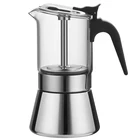 Glass New Design High Borosilicate Glass Booster Valve Household Hotel Espresso Double Valve Moka Pot