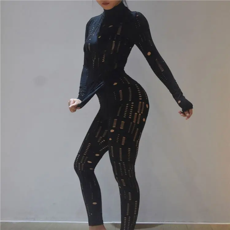 2023 Fall Fashion New Sexy Hollowed-out High Waist Tight Pants Casual Sports Suit