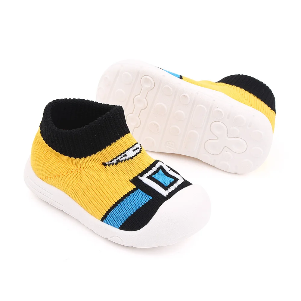 Boys and Girls Soft-Sole Flying Knitting Shoes Non-Slip Breathable for Leisure Sports for Walking in Autumn factory