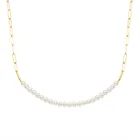 Pearl Net Red Hyperbole Burst Pearl Clavicle Chain Qixi Necklace Pearl Chain Bracelet Female
